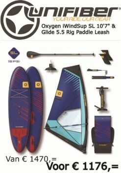 Oxygen IWindSup SL 10'7 & Comp. Rig 5.5