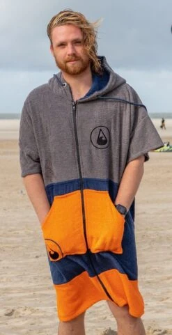 Wave Hawaii Zip Poncho Cotton Shany